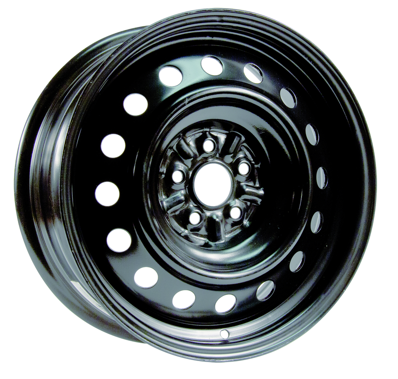 RTX Wheels - Steel Wheel - Black - 16" x 6.5", 40 Offset, 5x100 (Bolt pattern), 54.10mm HUB