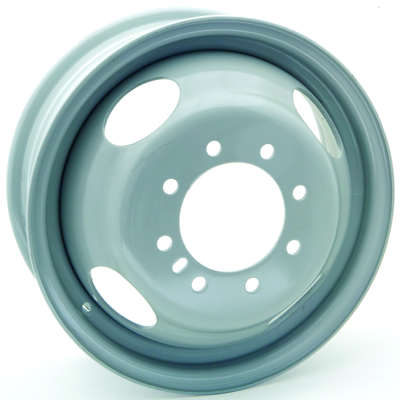 RTX Wheels - Steel Wheel - Grey - Grey - 16" x 6", 136 Offset, 8x165.1 (Bolt Pattern), 124.1mm HUB