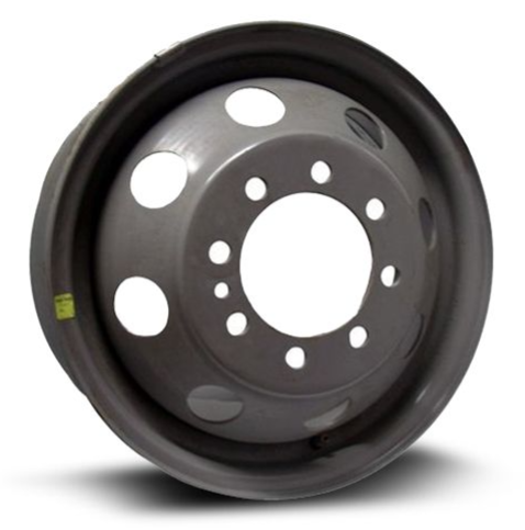 RTX Wheels - Steel Wheel - Grey - 16" x 6", 129 Offset, 8x165.1 (Bolt pattern), 124.10mm HUB