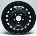 RTX Wheels - Steel Wheel - Black - Black - 15" x 6", 45 Offset, 5x114.3 (Bolt Pattern), 67.1mm HUB