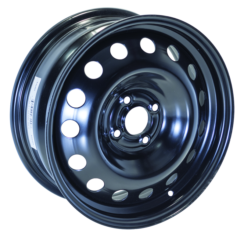 RTX Wheels - Steel Wheel - Black - Black - 16" x 6.5", 42 Offset, 4x100 (Bolt Pattern), 60.1mm HUB