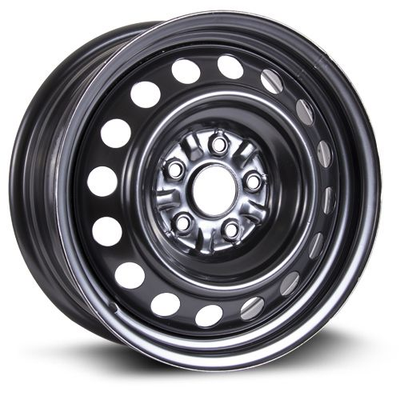 RTX Wheels - Steel Wheel - Black - 16" x 6.5", 40 Offset, 5x114.3 (Bolt pattern), 56.10mm HUB