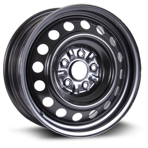 RTX Wheels - Steel Wheel - Black - 16" x 6.5", 40 Offset, 5x114.3 (Bolt pattern), 56.10mm HUB