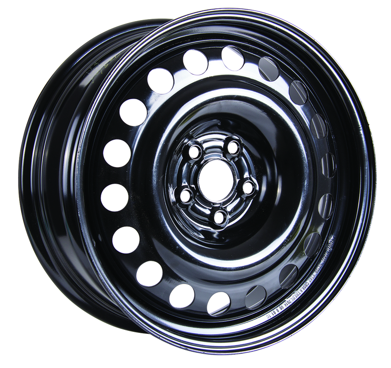 RTX Wheels - Steel Wheel - Black - Black - 17" x 7", 42 Offset, 5x105 (Bolt Pattern), 56.6mm HUB