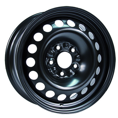 RTX Wheels - Steel Wheel - Black - Black - 15" x 6.5", 40 Offset, 5x110 (Bolt Pattern), 65.1mm HUB