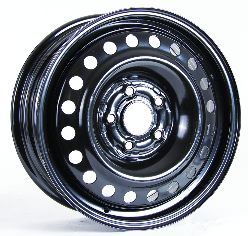 RTX Wheels - Steel Wheel - Black - Black - 16" x 6.5", 40 Offset, 5x114.3 (Bolt Pattern), 64.1mm HUB