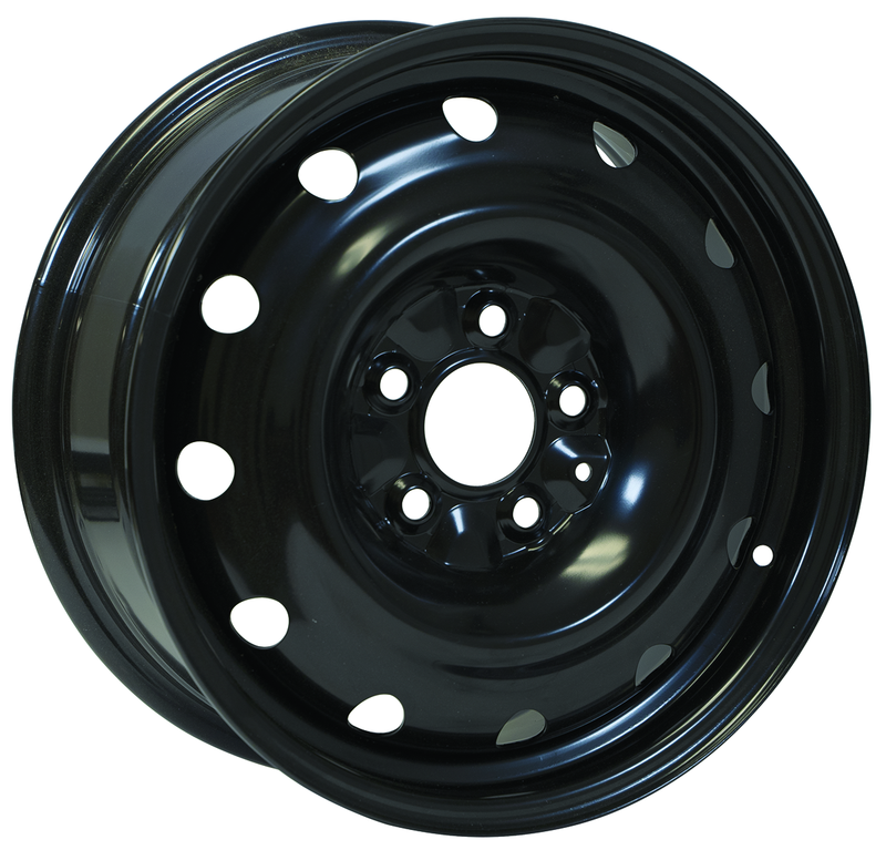 RTX Wheels - Steel Wheel - Black - 16" x 6.5", 60 Offset, 5x160 (Bolt pattern), 65.1mm HUB