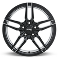 RTX Wheels - Zenith - Black - Satin Black Milled - 17" x 7.5", 40 Offset, 5x114.3 (Bolt Pattern), 73.1mm HUB
