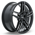 RTX Wheels - Zenith - Black - Satin Black Milled - 17" x 7.5", 40 Offset, 5x114.3 (Bolt Pattern), 73.1mm HUB
