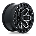 RTX Wheels - Zion - Black - Black Machined - 17" x 9", 0 Offset, 6x139.7 (Bolt Pattern), 106.1mm HUB