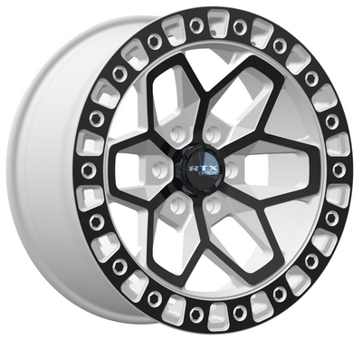 RTX Wheels - Zion - White - Gloss White with Black Spokes - 17" x 9", -15 Offset, 5x127 (Bolt pattern), 71.50mm HUB