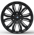 RTX Wheels - Black Widow - Black - Gloss Black - 17" x 9", 12 Offset, 6x139.7 (Bolt pattern), 106.10mm HUB