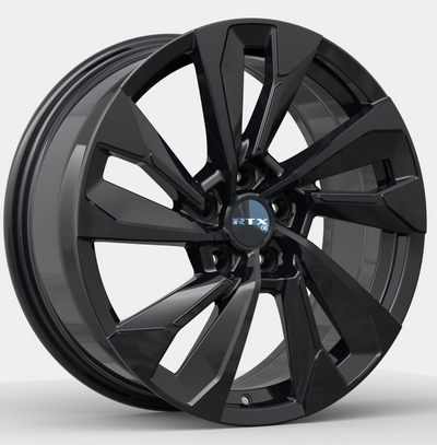 RTX Wheels - MZ03 - Black - Gloss Black - 18" x 7.5", 40 Offset, 5x114.3 (Bolt pattern), 67.10mm HUB