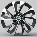 RTX Wheels - MZ03 - Black - Gloss Black Machined - 20" x 8", 45 Offset, 5x114.3 (Bolt pattern), 67.10mm HUB