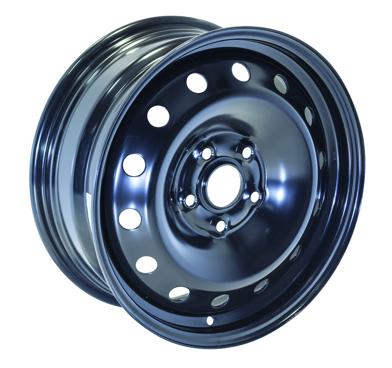 RTX Wheels - Steel Wheel - Black - Black - 16" x 6.5", 50 Offset, 5x112 (Bolt Pattern), 57.1mm HUB