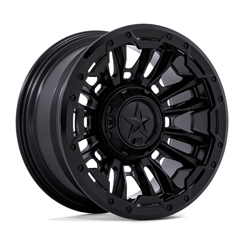 XD Series - XD870 BOMBER - Black - Matte Black - 20" x 9", 20 Offset, 8x170 (Bolt pattern), 125.1mm HUB