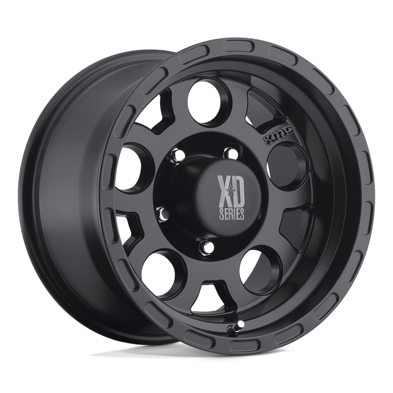 XD Series - XD122 ENDURO - Black - Matte Black - 16" x 8", 0 Offset, 5x127 (Bolt pattern), 83.7mm HUB