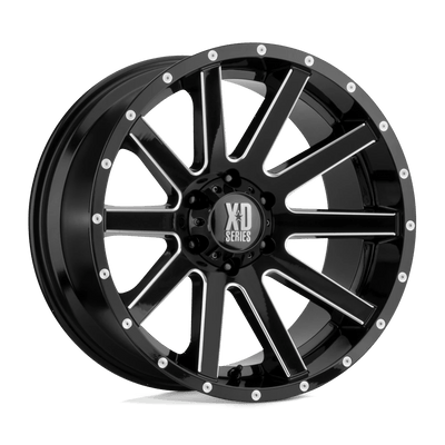 XD Series - XD818 HEIST - Black - Satin Black Milled - 20" x 9", 18 Offset, 6x135 (Bolt pattern), 87.1mm HUB
