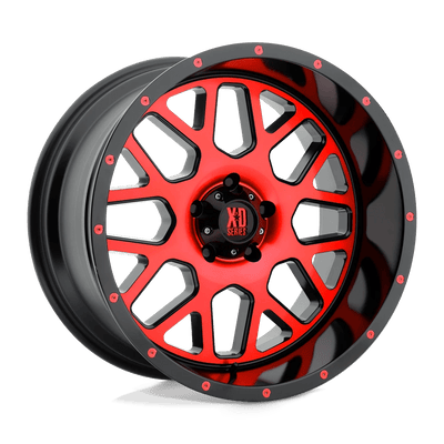 XD Series - XD820 GRENADE - Black - S-Blk Mach Face W/ Rtcc - 17" x 8.5", 0 Offset, 5x127 (Bolt pattern), 78.1mm HUB