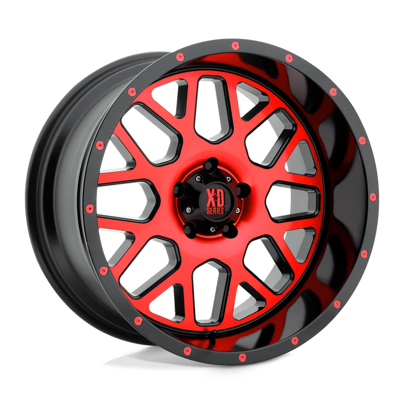 XD Series - XD820 GRENADE - Black - S-Blk Mach Face W/ Rtcc - 17" x 8.5", 0 Offset, 6x139.7 (Bolt pattern), 106.25mm HUB