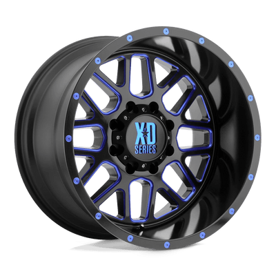 XD Series - XD820 GRENADE - Black - Satin Black Milled W/ Btcc - 20" x 9", 0 Offset, 8x165.1 (Bolt pattern), 125.5mm HUB