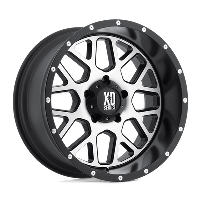 XD Series - XD820 GRENADE - Black - Satin Black W/ Machined Face - 20" x 9", 18 Offset, 6x135 (Bolt pattern), 87.1mm HUB