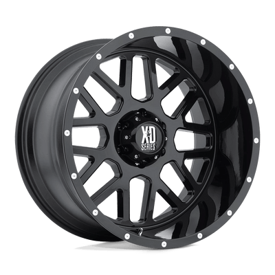 XD Series - XD820 GRENADE - Black - Satin Black - 20" x 9", 18 Offset, 5x139.7 (Bolt pattern), 108mm HUB