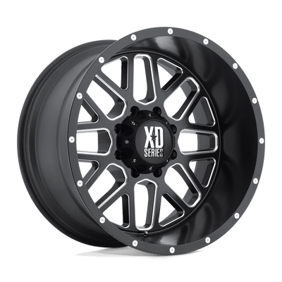 XD Series - XD820 GRENADE - Black - Satin Black Milled - 20" x 10", -24 Offset, 6x135 (Bolt pattern), 87.1mm HUB