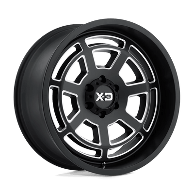 XD Series - XD824 BONES - Black - Semi Gloss Black Milled - 20" x 9", 0 Offset, 6x139.7 (Bolt pattern), 106.25mm HUB