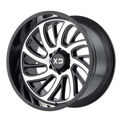XD Series - XD826 SURGE - Black - Gloss Black W/ Machined Face - 20" x 10", -24 Offset, 6x139.7 (Bolt pattern), 106.25mm HUB