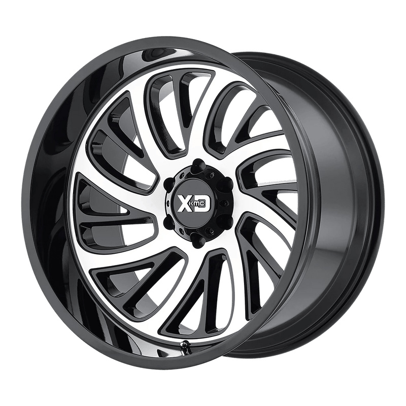 XD Series - XD826 SURGE - Black - Gloss Black W/ Machined Face - 20" x 10", -24 Offset, 6x139.7 (Bolt pattern), 106.25mm HUB