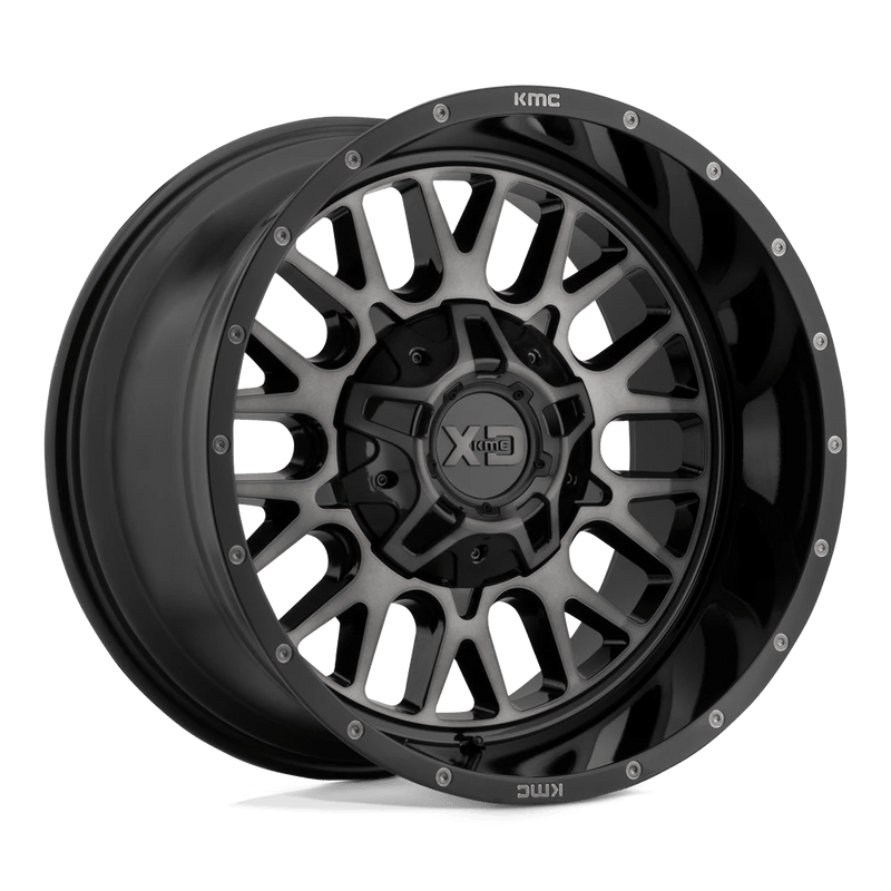 XD Series - XD842 SNARE - Black - Gloss Black W/ Gray Tint - 20" x 10", -18 Offset, 5x150 (Bolt pattern), 110.5mm HUB