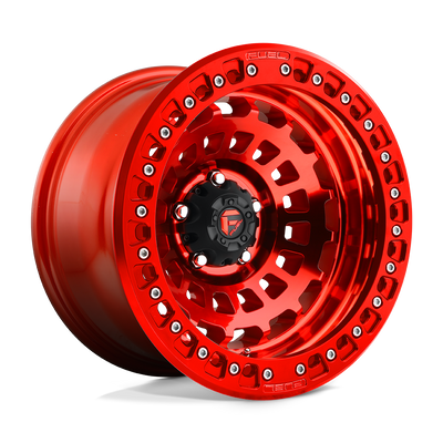 Fuel - D100 ZEPHYR BEADLOCK - Candy Red - 17" x 9", -15 Offset, 6x139.7 (Bolt pattern), 106.1mm HUB