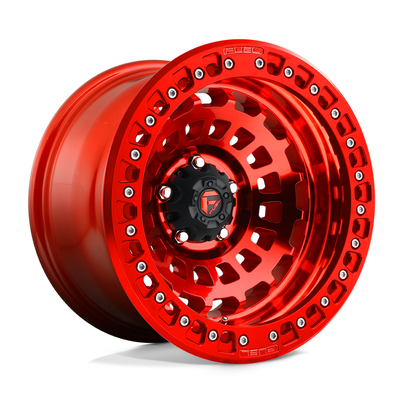 Fuel - D100 ZEPHYR BEADLOCK - Candy Red - 17" x 9", -15 Offset, 6x139.7 (Bolt pattern), 106.1mm HUB