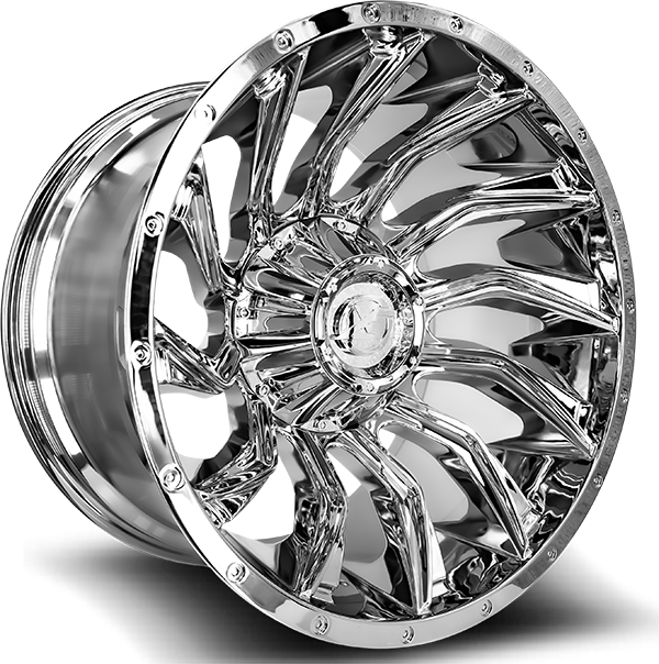 XF Off-Road - XF-224 - Chrome - 22" x 12", -44 Offset, 5x127/139.7 (Bolt pattern), 78.10mm HUB