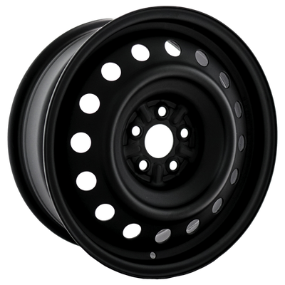 Envy Wheels - NX4 STEEL WHEEL - Black - FLAT BLACK - 16" x 6.5", 45 Offset, 5x100 (Bolt Pattern), 54.1mm HUB