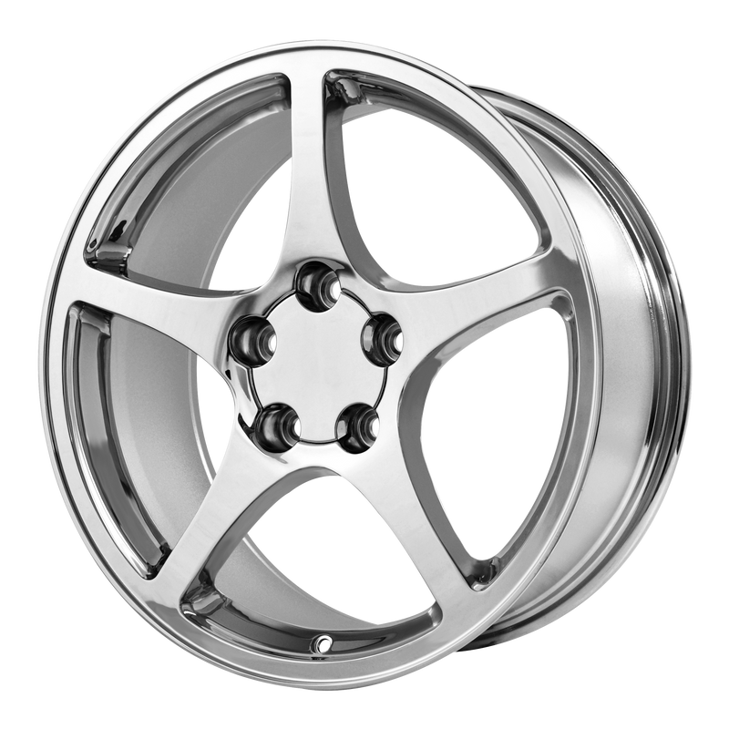 OE Creations - PR104 - Chrome - CHROME - 18" x 9.5", 54 Offset, 5x120.65 (Bolt Pattern), 70.7mm HUB