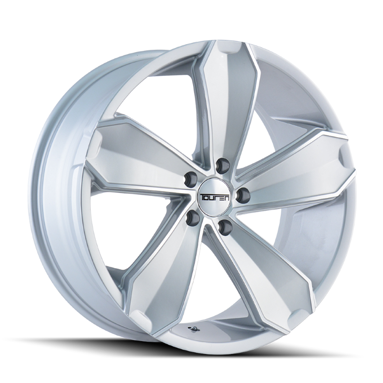 Touren - TR71 - Silver - GLOSS SILVER/MACHINED FACE - 18" x 8", 20 Offset, 5x120 (Bolt Pattern), 74.1mm HUB