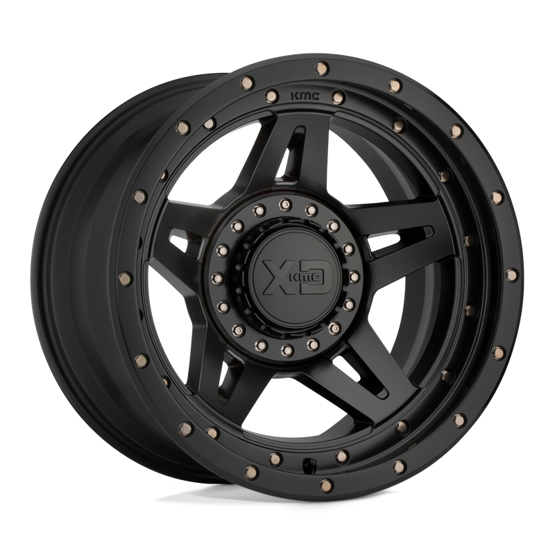 XD Series - XD138 BRUTE - Black - Satin Black - 17" x 9", -12 Offset, 8x165.1 (Bolt Pattern), 125.1mm HUB
