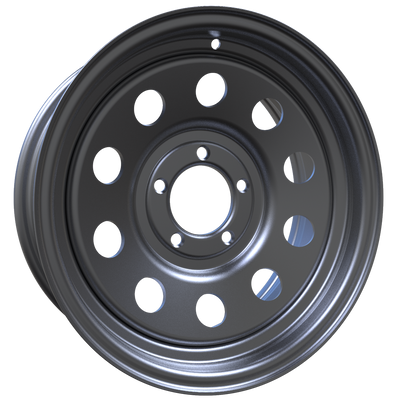 Envy Wheels - TRAILER STEEL MODULAR - Silver - SILVER - 15" x 6", 0 Offset, 5x114.3 (Bolt Pattern), 84mm HUB
