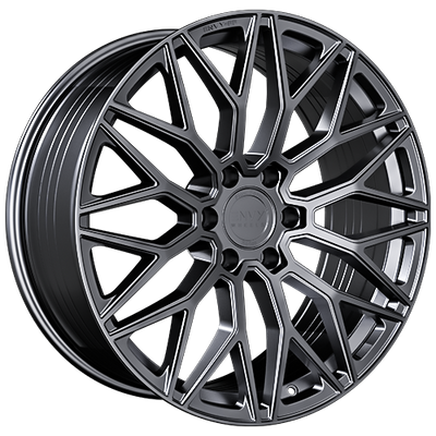 Envy Wheels - FF2GM - Gunmetal - GUN METAL - 22" x 9.5", 25 Offset, 6x135 (Bolt Pattern), 87.1mm HUB