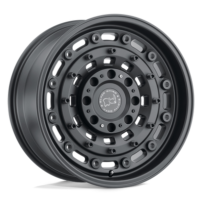 Black Rhino - ARSENAL - Black - TEXTURED MATTE BLACK - 20" x 12", -44 Offset, 8x180 (Bolt Pattern), 125.1mm HUB