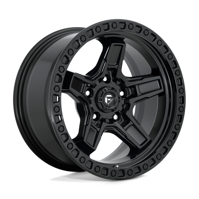 Fuel - D697 KICKER - Black - MATTE BLACK - 17" x 9", -12 Offset, 5x127 (Bolt Pattern), 71.5mm HUB