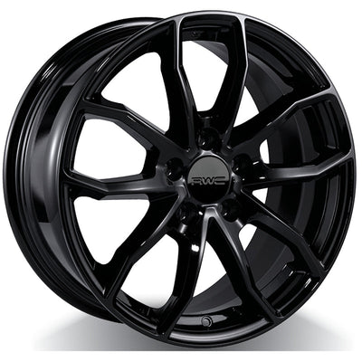 RWC - NI395 - Black - BLACK - 15" x 6", 40 Offset, 4x100 (Bolt Pattern), 60.1mm HUB