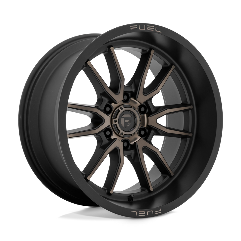 Fuel - D762 CLASH - Black - MATTE BLACK DOUBLE DARK TINT - 18" x 9", -12 Offset, 6x135 (Bolt Pattern), 87.1mm HUB