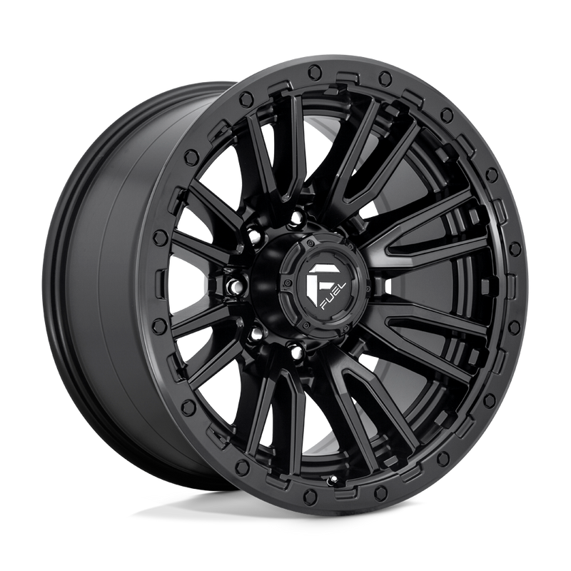 Fuel - D679 REBEL - Black - MATTE BLACK - 20" x 10", -18 Offset, 8x165.1 (Bolt Pattern), 125.1mm HUB