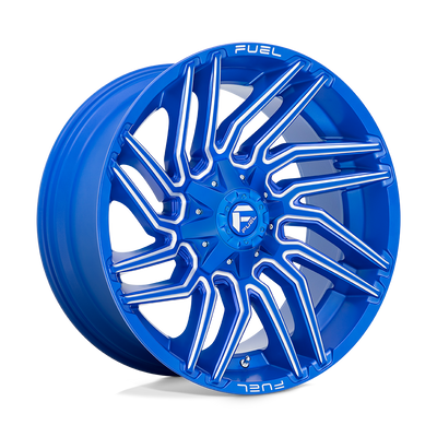 Fuel - D774 TYPHOON - ANODIZED BLUE MILLED - 22" x 10", -18 Offset, 8x165.1 (Bolt Pattern), 125.1mm HUB
