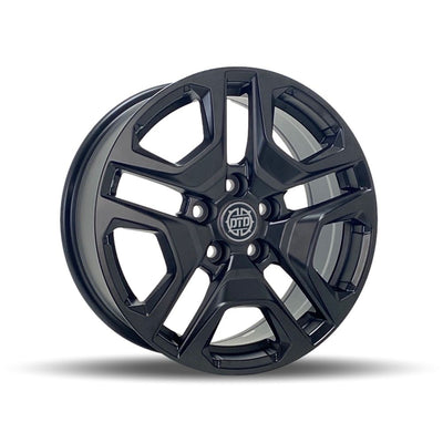 DTD - OEM+ - Black - Satin Black - 17" x 7.5", 35 Offset, 5x114.3 (Bolt Pattern), 60.1mm HUB