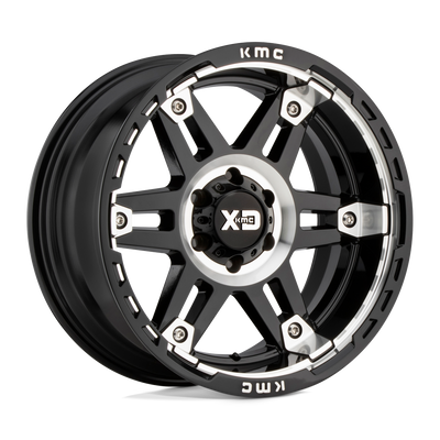 XD Series - XD840 SPY II - Black - Gloss Black Machined - 20" x 10", -18 Offset, 8x165.1 (Bolt Pattern), 125.1mm HUB