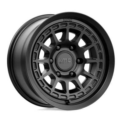 KMC Wheels - KM719 CANYON - Black - SATIN BLACK - 16" x 8", 0 Offset, 6x139.7 (Bolt Pattern), 106.1mm HUB